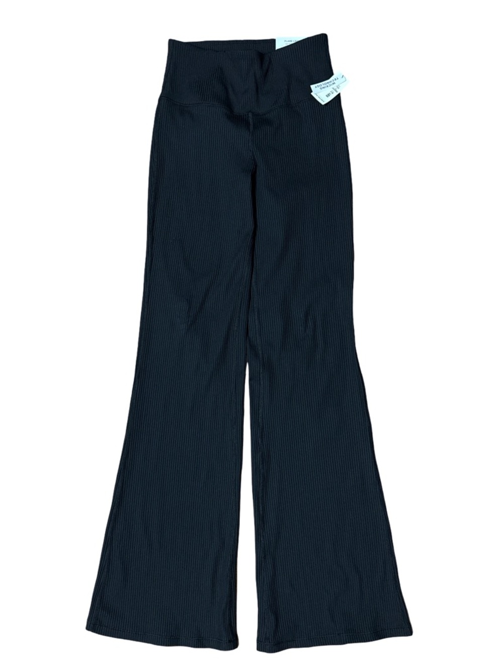 Aeropostale Black Flare Ribbed Leggings
